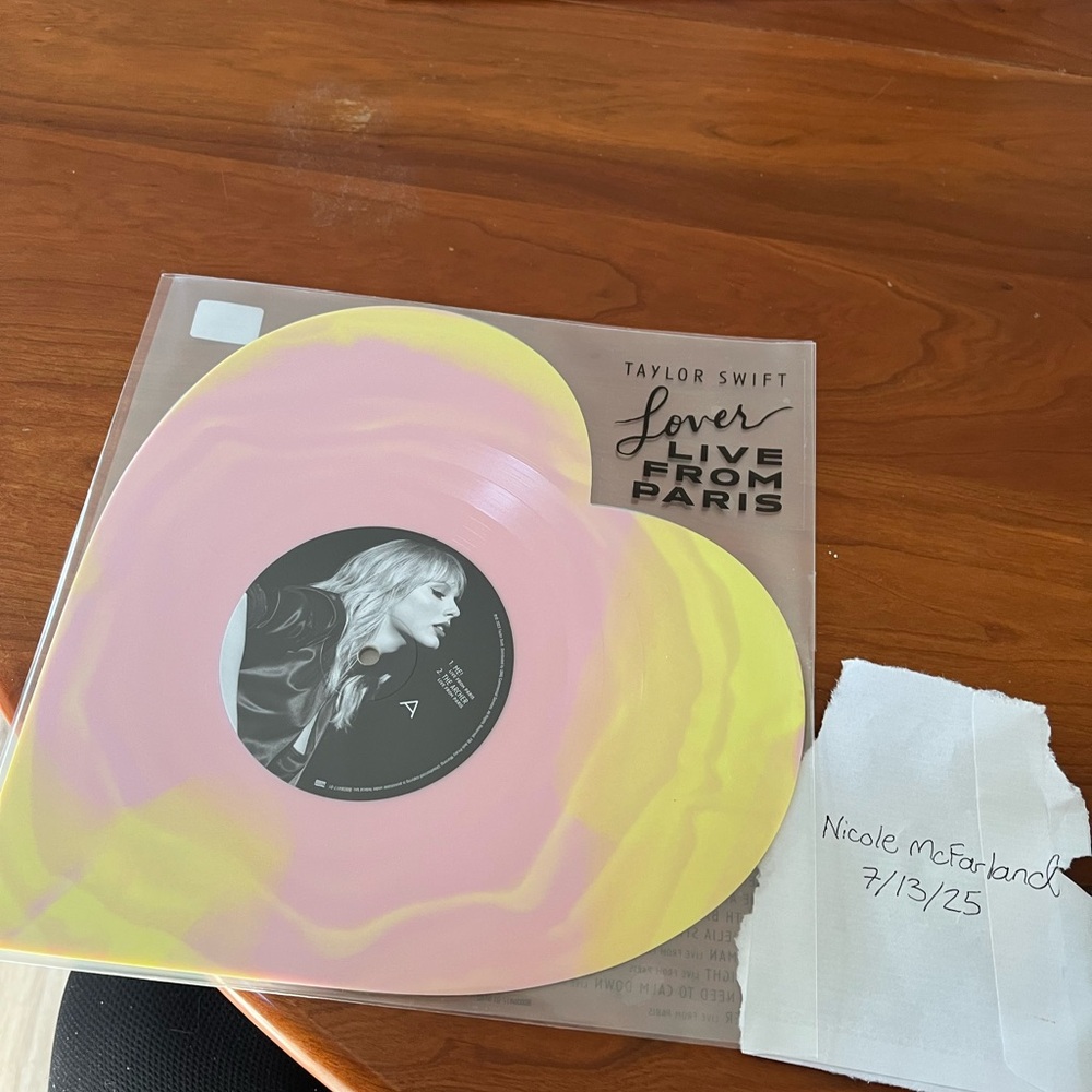 Lover (Live From Paris) Heart Shaped Vinyl-2nd Pressing